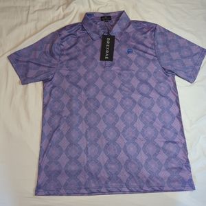 MENS XL BREXRAE MIRAGE LAVENDER PERFORMANCE POLO SHIRT - NWT